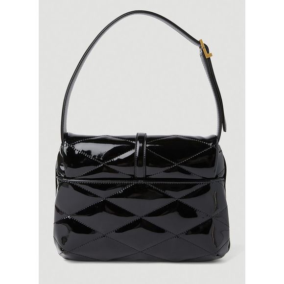 SAINT LAURENT 5A7 Padded Shoulder Bag in Black - Picture 3 of 6